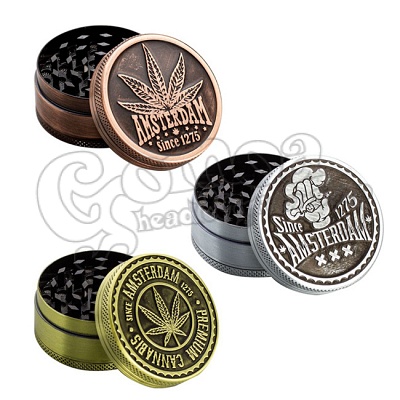 Amsterdam Leaf fém grinder (3 részes)